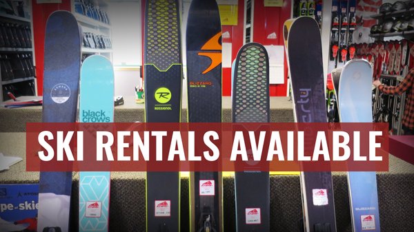 ski rentals available at Outpost Sunsport