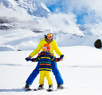 Skiing with your kids!